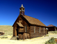 Church in Bodie California Ghostown